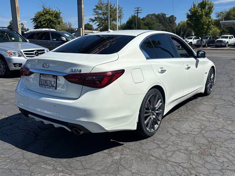 Used 2018 INFINITI Q50 Red Sport 400 w/ Sensory Package (Sport) RWD image 3