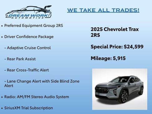 Used 2025 Chevrolet Trax RS w/ Driver Confidence Package image 2