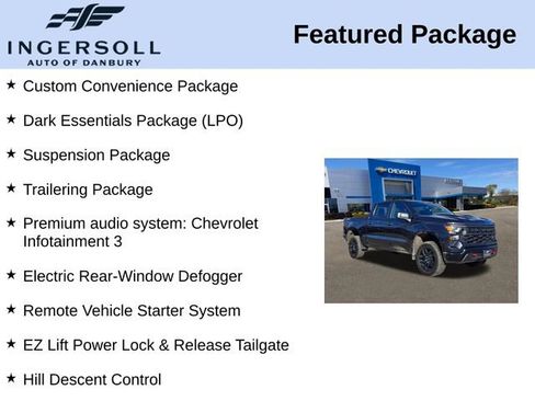 Used 2023 Chevrolet Silverado 1500 Custom Trail Boss w/ LPO, Dark Essentials Package image 8