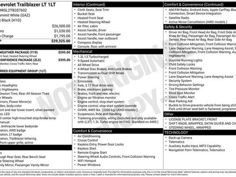 New 2026 Chevrolet TrailBlazer LT w/ LT Cold Weather Package AWD/4WD image 24