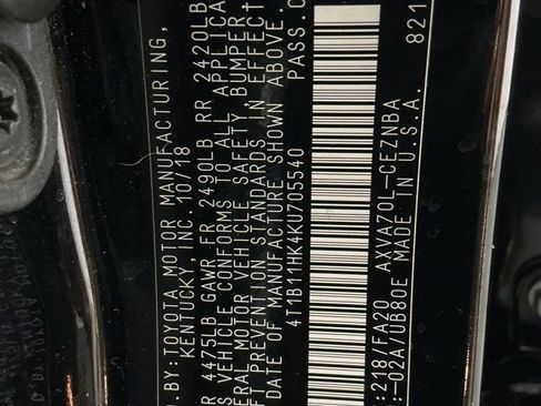 Used 2019 Toyota Camry LE FWD image 27