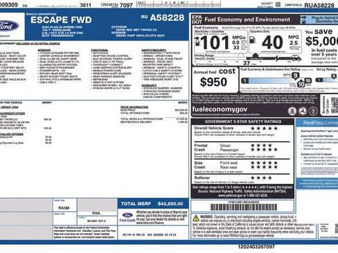 New 2024 Ford Escape SE image 4