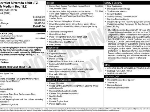 Used 2018 Chevrolet Silverado 1500 LTZ w/ Sport Package image 7