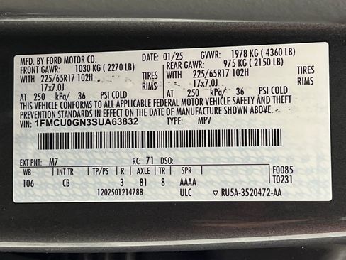 Used 2025 Ford Escape Active image 67