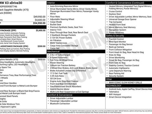 Used 2025 BMW X3 xDrive30i w/ Premium Package image 40