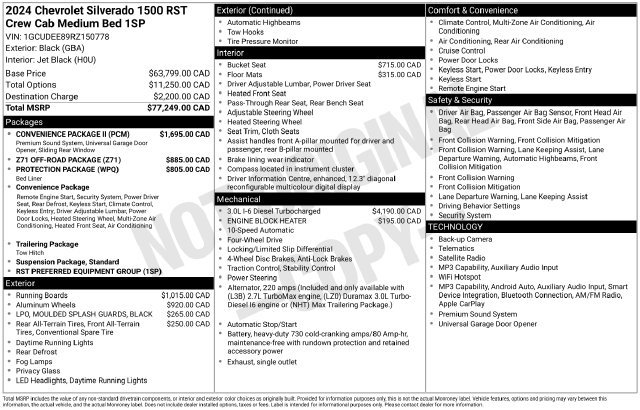 Certified 2024 Chevrolet Silverado 1500 RST w/ Convenience Package II AWD/4WD image 40