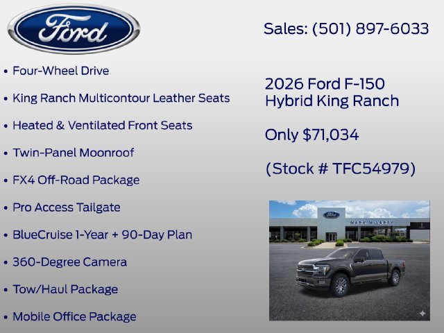 New 2026 Ford F150 King Ranch w/ Equipment Group 601A High AWD/4WD image 6