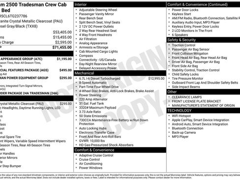New 2026 RAM 2500 Tradesman w/ Chrome Appearance Group AWD/4WD image 26
