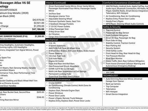 Certified 2023 Volkswagen Atlas SE w/ Panoramic Sunroof Package image 2