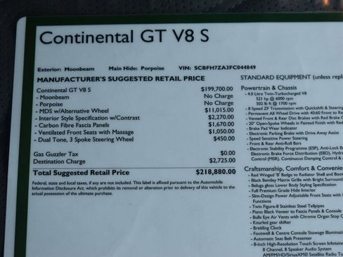 Used 2015 Bentley Continental GT V8 S image 36