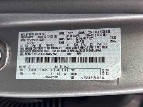 Used 2022 Ford Escape SE w/ Cold Weather Package AWD/4WD image 23