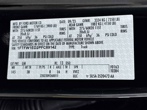 Used 2023 Ford F150 Platinum w/ Equipment Group 701A High AWD/4WD image 42