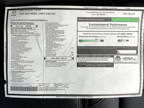 New 2026 RAM 2500 Rebel w/ Rebel Level 2 Equipment Group image 14