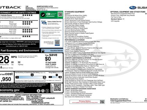 Used 2024 Subaru Outback Premium image 11