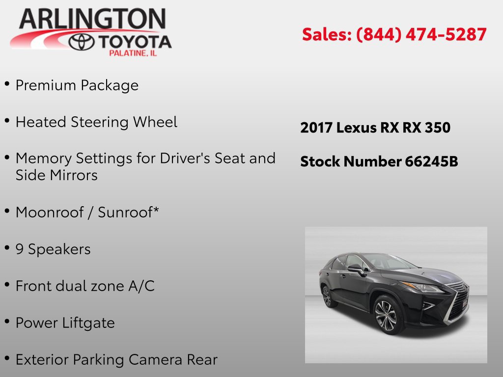 Used 2017 Lexus RX 350 AWD w/ Premium Package image 2