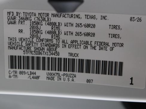 Certified 2026 Toyota Tundra 1794 Edition AWD/4WD image 46