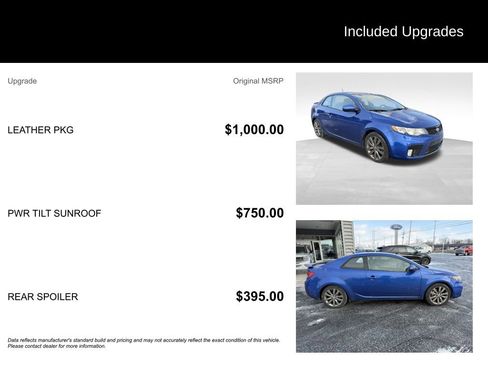 Used 2013 Kia Forte Koup SX w/ Leather Pkg image 3