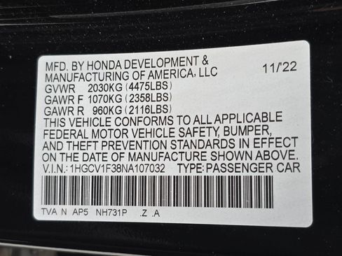 Used 2022 Honda Accord Sport image 34