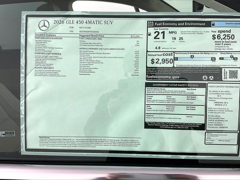 New 2026 Mercedes-Benz GLE 450 4MATIC image 13
