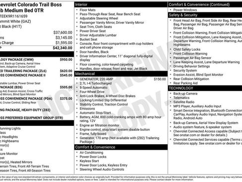 Used 2024 Chevrolet Colorado Trail Boss w/ Technology Package AWD/4WD image 27