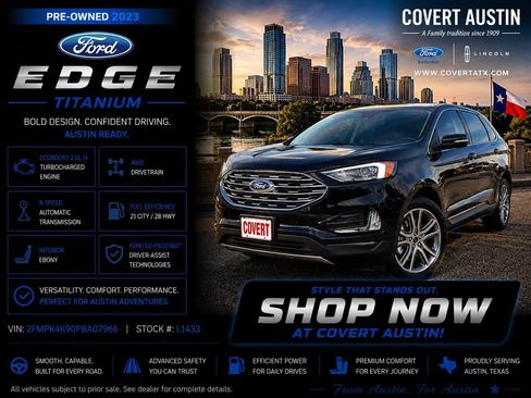 Certified 2023 Ford Edge Titanium AWD/4WD image 1