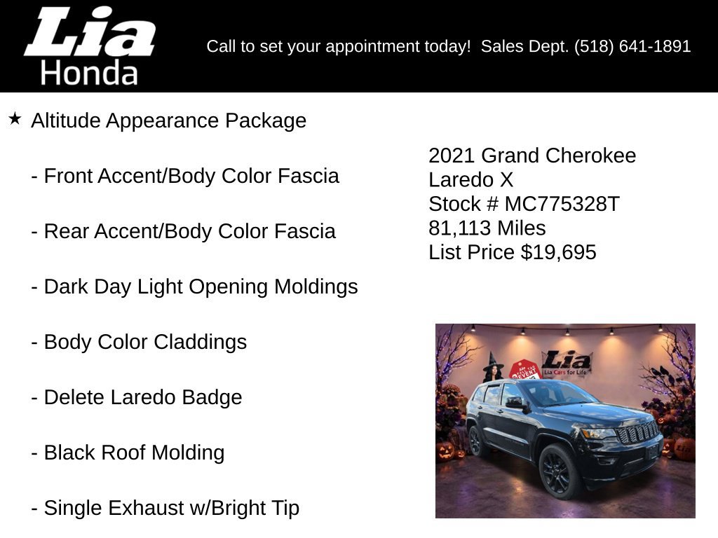 Used 2021 Jeep Grand Cherokee Laredo X AWD/4WD image 8