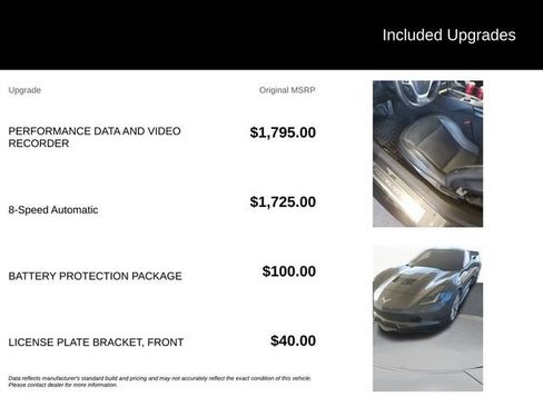 Used 2017 Chevrolet Corvette Grand Sport w/ Battery Protection Package RWD image 8