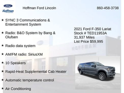 Certified 2021 Ford F350 Lariat w/ Chrome Package image 18