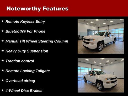 Used 2018 Chevrolet Silverado 1500 Custom w/ Custom Value Package image 12