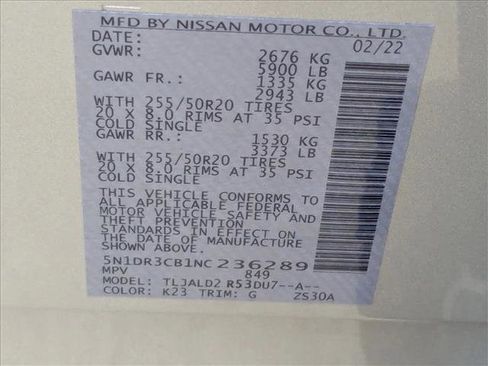 Certified 2022 Nissan Pathfinder SL w/ SL Premium Package FWD image 27