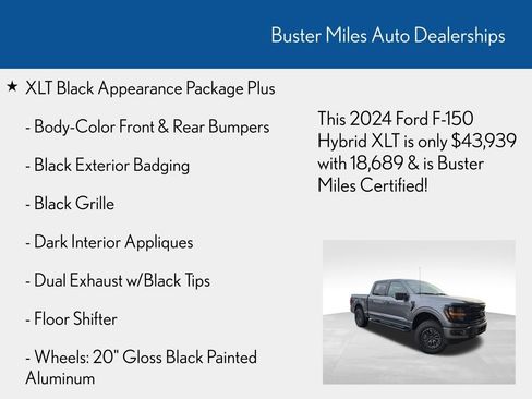 Used 2024 Ford F150 XLT w/ Equipment Group 302A MID image 6