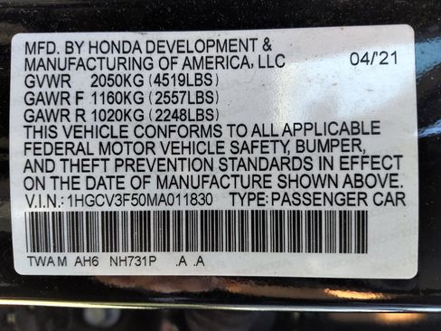 Used 2021 Honda Accord EX-L image 33