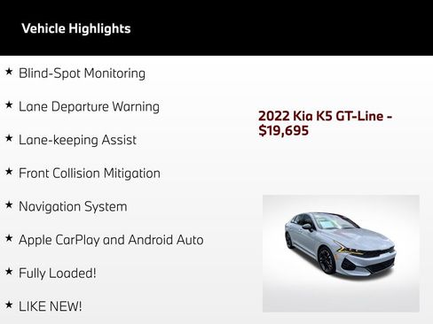 Used 2022 Kia K5 GT-Line w/ GT-Line FWD Premium Package image 67