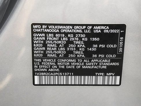 Used 2023 Volkswagen Atlas SEL AWD/4WD image 53