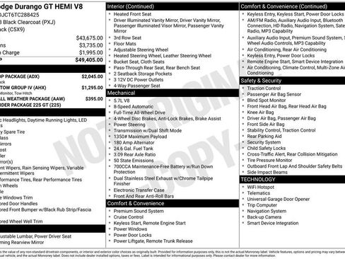 New 2026 Dodge Durango GT w/ Blacktop Package AWD/4WD image 29
