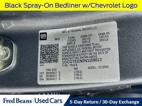 Used 2022 Chevrolet Colorado ZR2 w/ LPO, Power Package AWD/4WD image 38