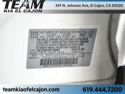 Used 2023 Nissan Kicks SR w/ Interior Electronics Package FWD image 33