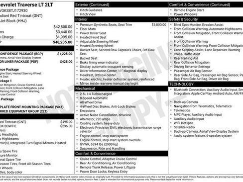 Used 2026 Chevrolet Traverse LT w/ Driver Confidence Package AWD/4WD image 25