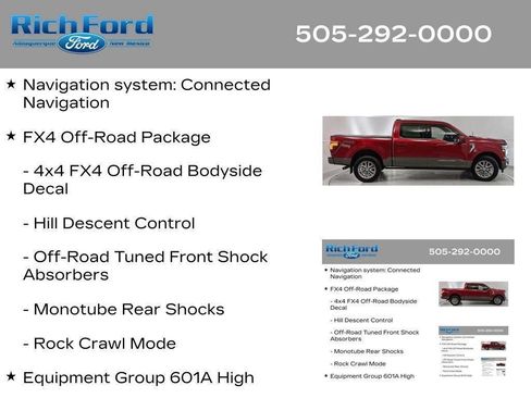 Certified 2025 Ford F150 King Ranch w/ FX4 Off-Road Package AWD/4WD image 16
