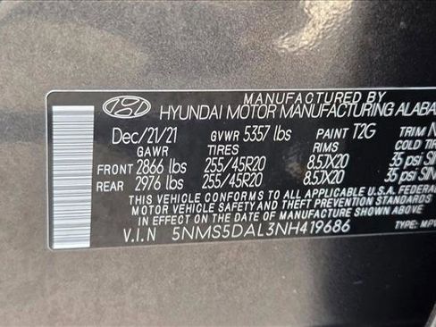 Used 2022 Hyundai Santa Fe Calligraphy AWD/4WD image 24
