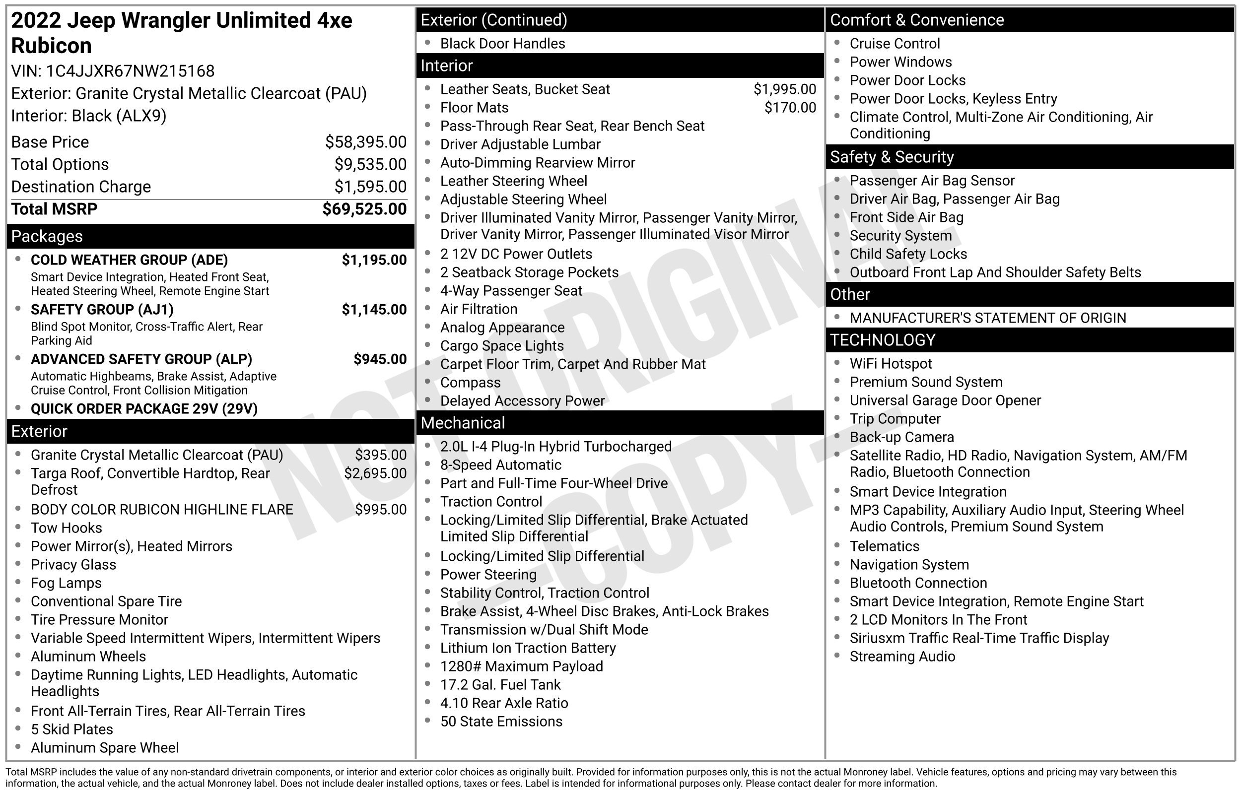 Used 2022 Jeep Wrangler Unlimited Rubicon 4xe w/ Cold Weather Group AWD/4WD image 2