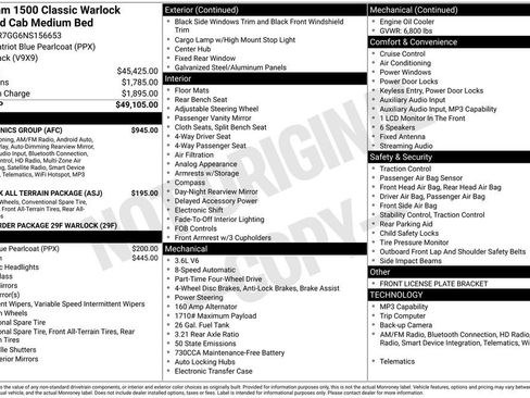 Used 2022 RAM 1500 Warlock w/ Electronics Group AWD/4WD image 4