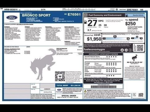 Used 2025 Ford Bronco Sport Big Bend AWD/4WD image 10