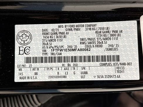 Used 2021 Ford F150 Platinum w/ FX4 Off-Road Package image 46