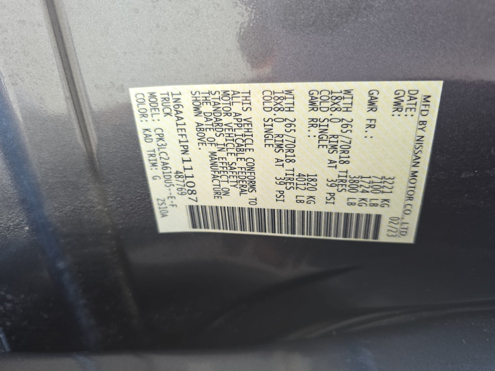 Used 2023 Nissan Titan SV w/ SV Convenience Package RWD image 31