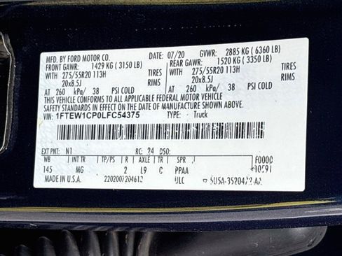 Used 2020 Ford F150 XLT w/ Equipment Group 302A Luxury RWD image 30