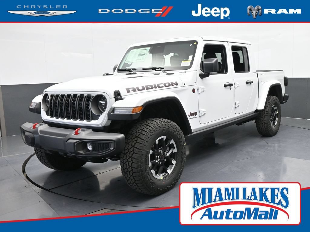 New 2026 Jeep Gladiator Rubicon w/ Steel Power Dome Hood Package AWD/4WD 360° Tour