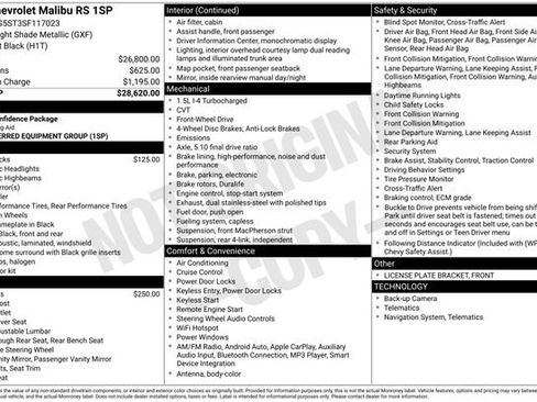 Certified 2025 Chevrolet Malibu RS FWD image 5