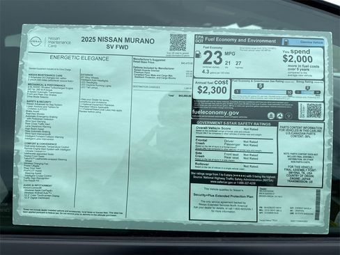 New 2025 Nissan Murano SV image 42