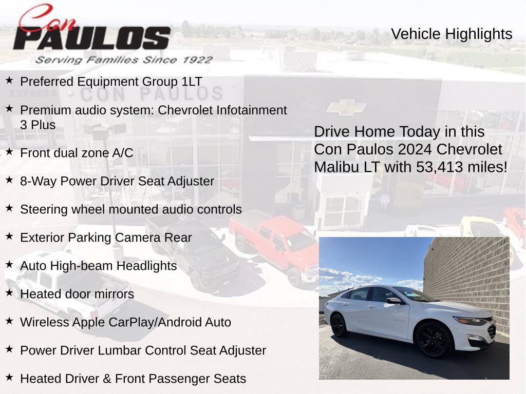 Used 2024 Chevrolet Malibu LT FWD image 7